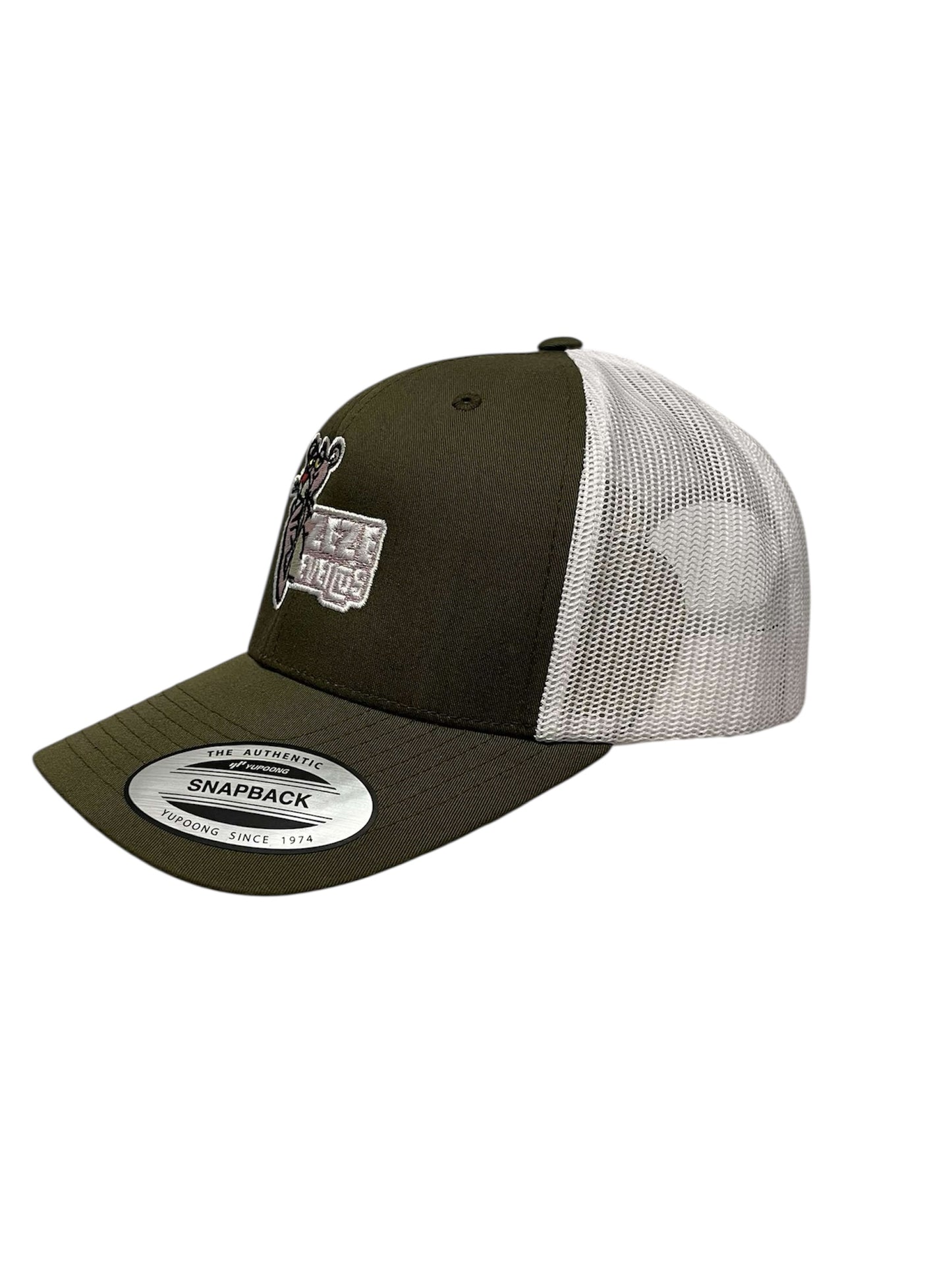 ZEZE EVENTS ‘PANTHER’ CAP (KHAKI/WHITE)