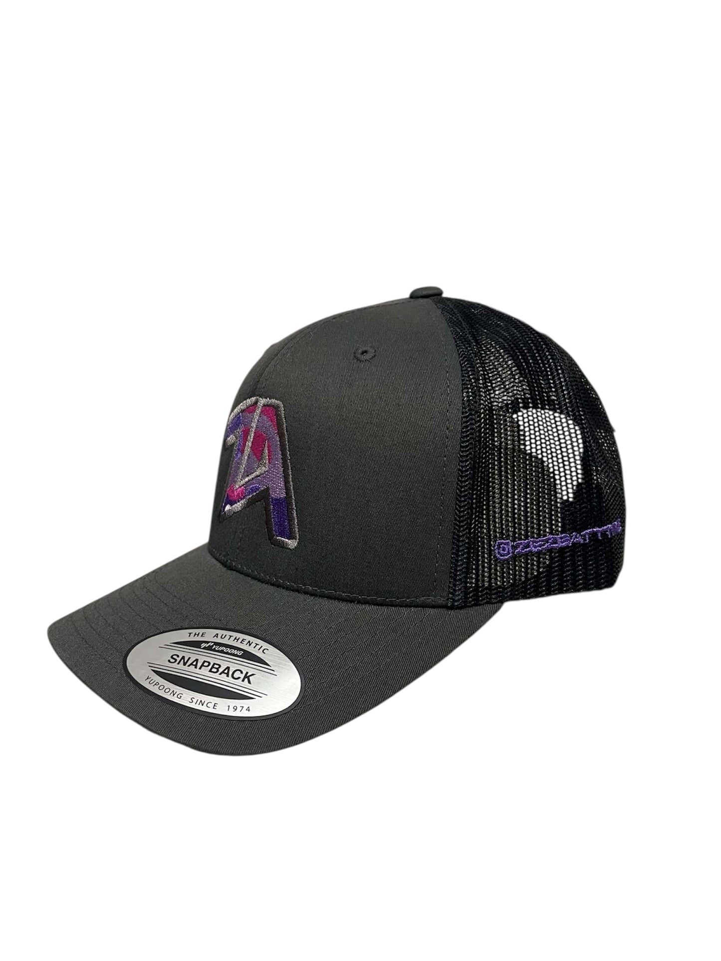 ZEZE ATTIRE ‘ZA’ CAMO CAP (GREY)