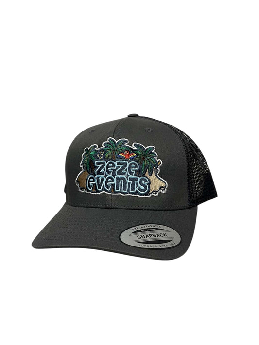 ZEZE EVENTS ‘PARTY IN THE JUNGLE’ CAP (GREY)